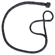 Abrasion Resistant Rope Shackle 12mm 45000 Lbs Breaking Strength 20 Inch Diameter Loop Reflective Bulldog Winch