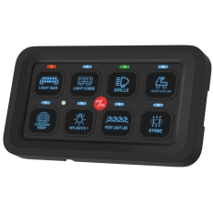 8-Gang Switch Panel with Under Hood Control Unit Bulldog Winch
